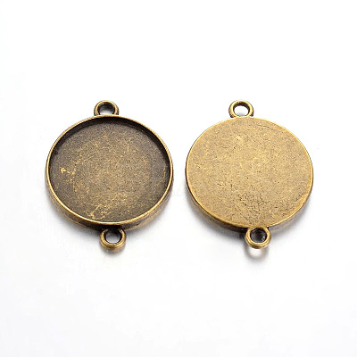 Tibetan Style Cabochon Connector Settings LS-TIBE-A124178-AB-FF-1