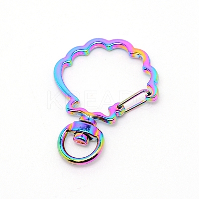 Zinc Alloy Swivel Lobster Clasps PALLOY-WH0070-97M-1