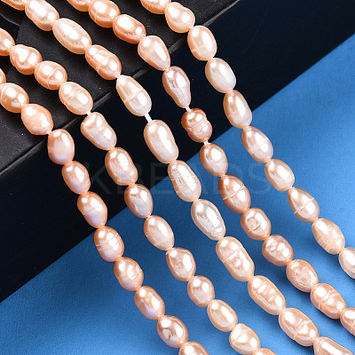 Natural Cultured Freshwater Pearl Beads Strands PEAR-N012-03M-1