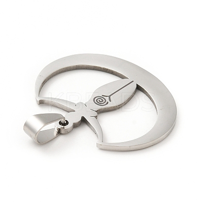 Non-Tarnish 201 Stainless Steel Pendants LS-STAS-D190-18P-1