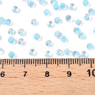 8/0 Inside Colours Transparent Glass Seed Beads X1-SEED-T007-06E-1