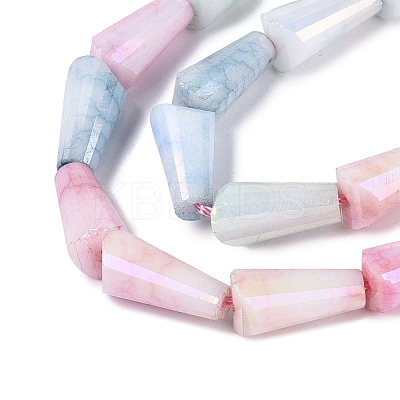Anti-Tarnish Electroplate Glass Beads Strands GLAA-T025-27-01A-1