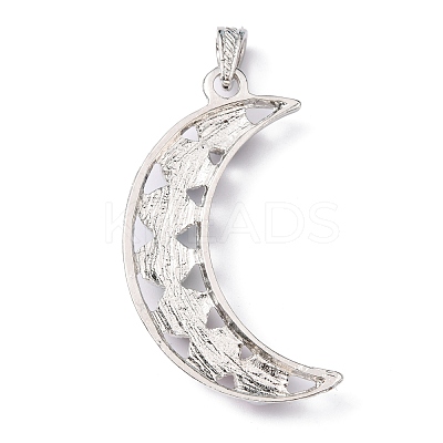 Chakra Jewelry Alloy Bezel Gemstone Big Pendants G-M039-02-1