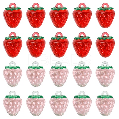 10Pcs Transparent Acrylic Pendants OACR-YW0002-31A-1