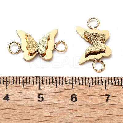 Plating(IP) 304 Stainless Steel Connector Charms STAS-A103-03G-1