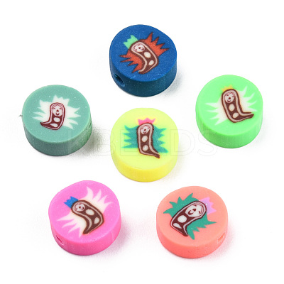 Handmade Polymer Clay Beads CLAY-T020-33-1