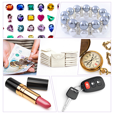 Velvet Jewelry Flap Pouches with Snap Button TP-WH0007-10A-1