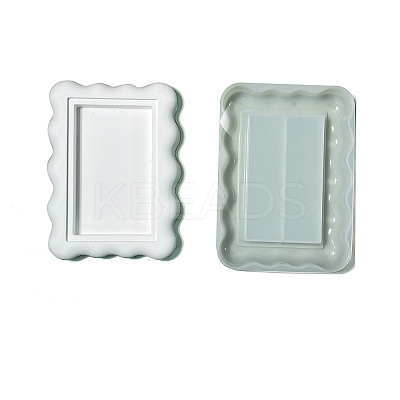 Rectangle DIY Quicksand Serving Tray Silicone Molds DIY-G109-05C-1