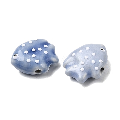 Handmade Porcelain Beads X-PORC-K010-06J-1