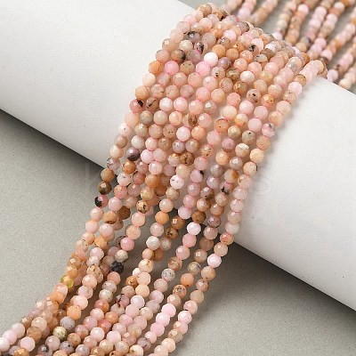 Natural Pink Opal Beads Strands G-C201-B03-3mm-1