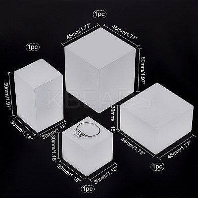 4Pcs 3 Style Acrylic Decoration Accessories Display Bases for Jewelry Presentation ODIS-PH0001-42-1