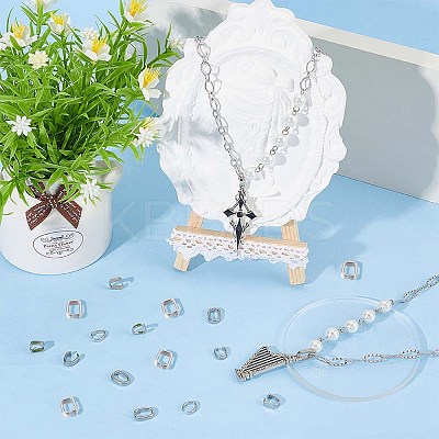 120Pcs 4 Styles 304 Stainless Steel Quick Link Connectors STAS-SC0005-53-1