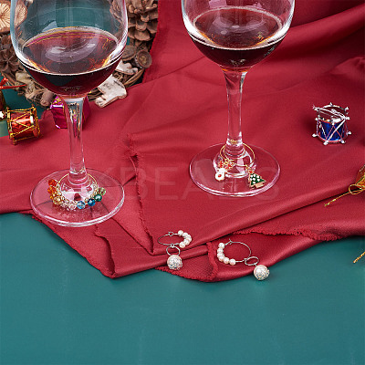 Brass Wine Glass Charm Rings KK-CD0001-05-1