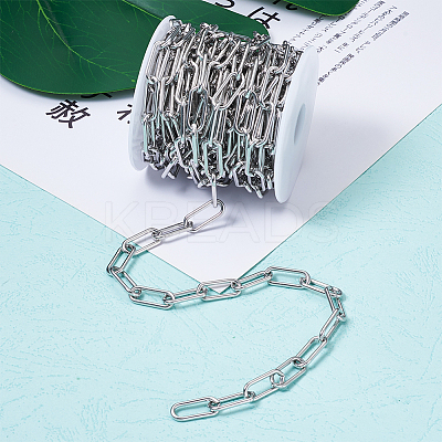 304 Stainless Steel Paperclip Chains YS-TAC0003-02P-1