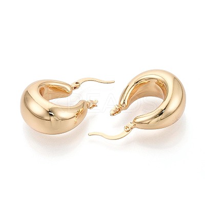 Brass Hoop Earrings KK-T080-94G-1