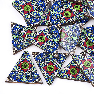 Printed Basswood Pendants LS-X-WOOD-S045-013A-1