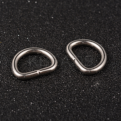 Tarnish Resistant 304 Stainless Steel D Rings X-STAS-M251-02-1