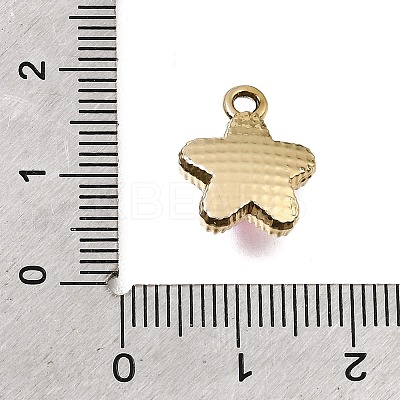UV Plating Alloy and Glass Pendants GL-CBA6CEF-02G-1