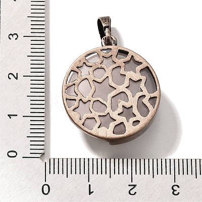 Natural Rose Quartz Pendants G-P560-01R-22-1