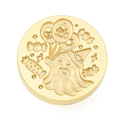 Halloween Series Wax Seal Brass Stamp Heads AJEW-M039-01N-1