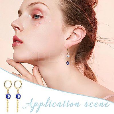 DIY Evil Eye Earring Making Kit DIY-AR0002-83-1