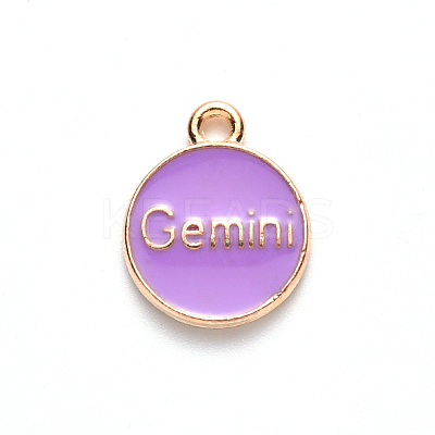 Alloy Enamel Pendants X-ENAM-S124-01A-01I-1