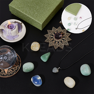 Reiki Energy Stone Gift Box Kit DIY-OC0010-56-1