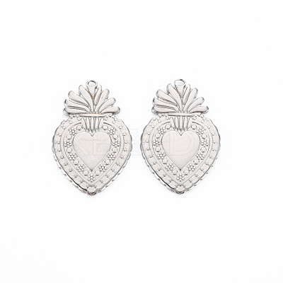 Non-Tarnish 201 Stainless Steel Pendants STAS-S119-150P-1