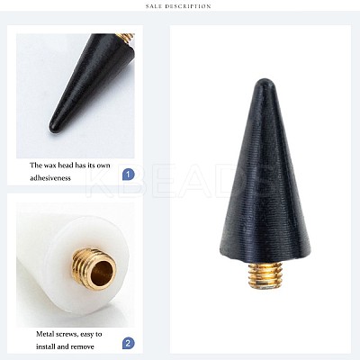 Wax Head Point Replacement Drill Pen LS-AJEW-A064-01A-1