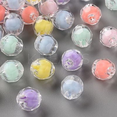 Transparent Acrylic Beads TACR-S152-17A-1