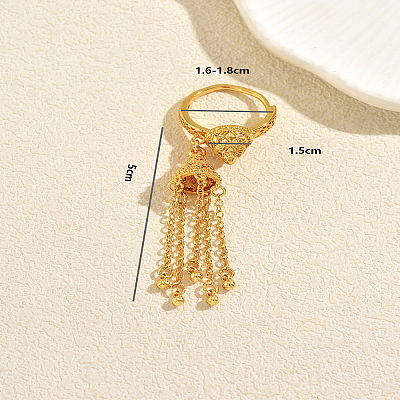 Geometric Cone Vintage Cuff Rings LZ3354-1
