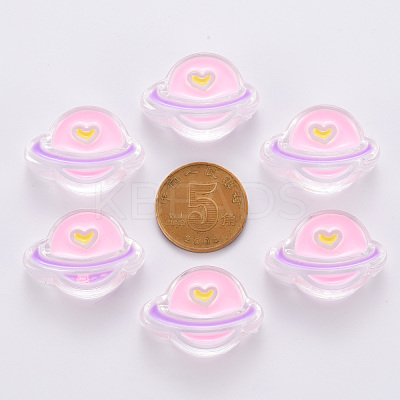 Transparent Acrylic Beads X-MACR-S374-02A-01-1