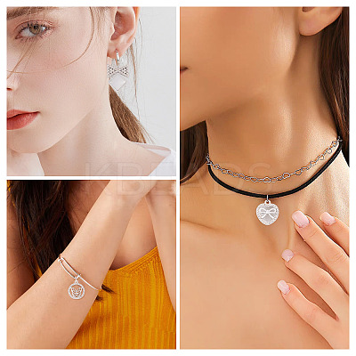 24Pcs 6 Styles Alloy Crystal Rhinestone Pendants FIND-TA0006-20P-1