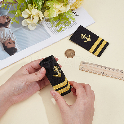 1 Pair Polyester Sailor Epaulettes DIY-BC0017-21E-1