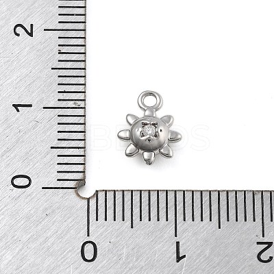 Brass Micro Pave Cubic Zirconia Pendants KK-D283-28P-1
