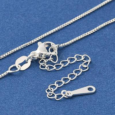 Brass Box Chain Necklaces for Women NJEW-M045-02S-1