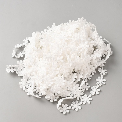 Polyester Lace Ribbon OCOR-WH0111-138A-1