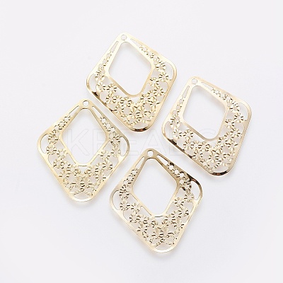 Iron Filigree Pendants X-IFIN-F158-44G-1