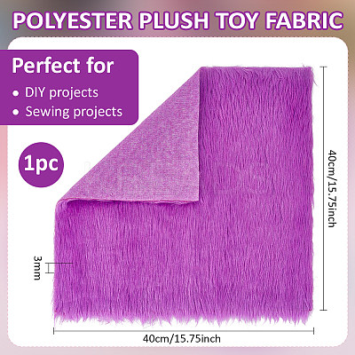 Polyester Plush Toy Fabric DIY-WH0430-925B-1