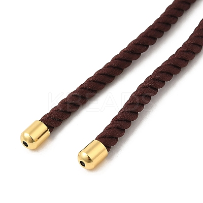 Twisted Nylon Cord Silder Bracelets DIY-B066-03G-02-1