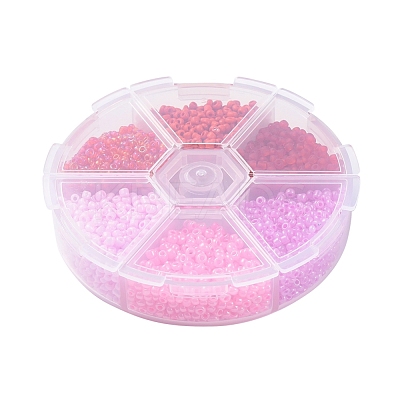 6 Colors 12/0 Glass Seed Beads SEED-X0052-03E-2mm-1