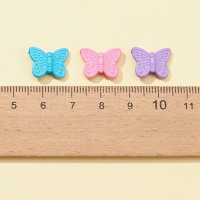 100Pcs Opaque Acrylic Beads MACR-FS0001-57-1