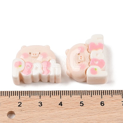Opaque Resin Decoden Cabochons RESI-K040-01B-1