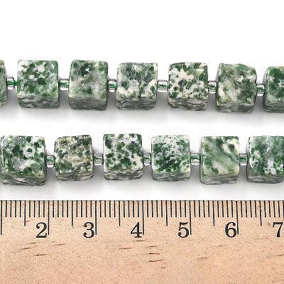 Natural Green Spot Jasper Beads Strands G-D338-A03-1