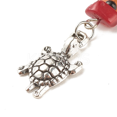 Natural & Synthetic Gemstone Beaded Keychains KEYC-JKC00303-1