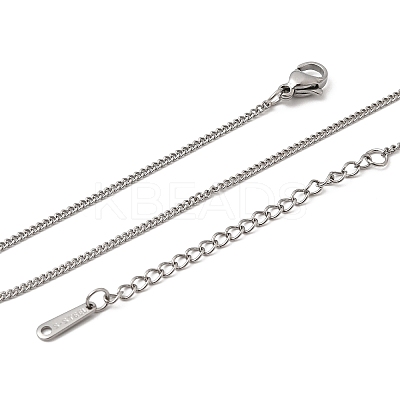 12Pcs 1.5MM 304 Stainless Steel Twisted Chain Necklaces for Men Women NJEW-H093-17P-01-1