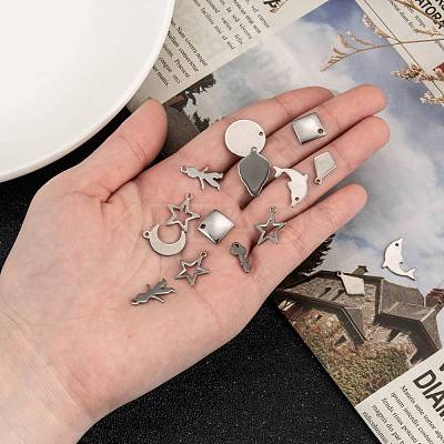 Tarnish Resistant Stainless Steel Pendants STAS-MSMC002-01-1