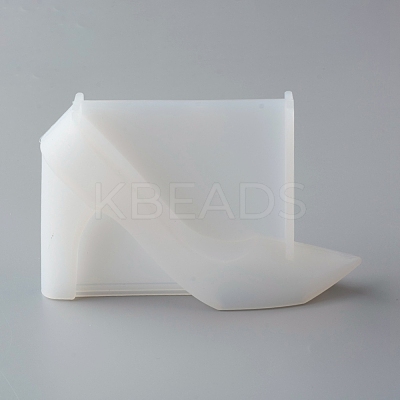 DIY 3D High-heeled Shoes Silicone Molds AJEW-D046-20-1