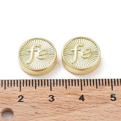 Rack Plating Eco-Friendly Brass Beads KK-Z036-02A-G-1