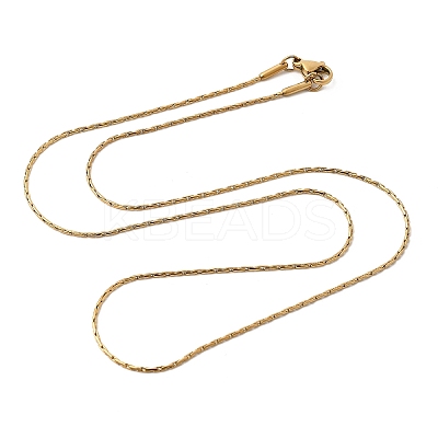304 Stainless Steel Boston Chain Necklaces STAS-O053-16G-1